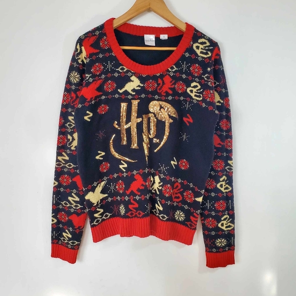 Harry Potter Sequined Knitted Sweater - Picture 2 of 9